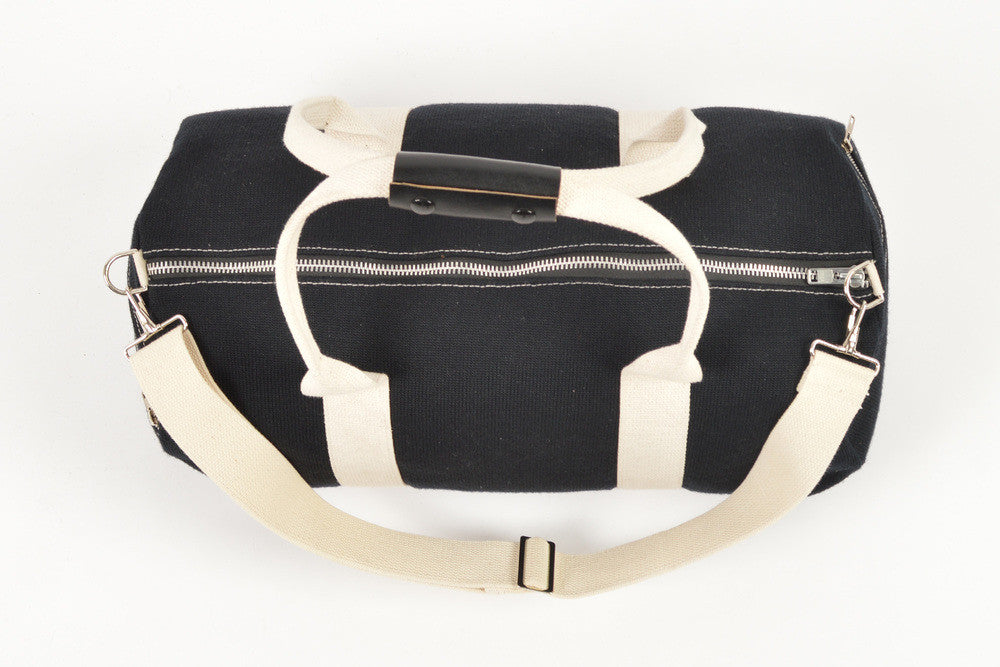 Black Knit Duffel Bag