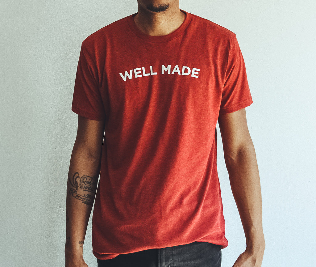Heather Red Proper Play Well Made Tee