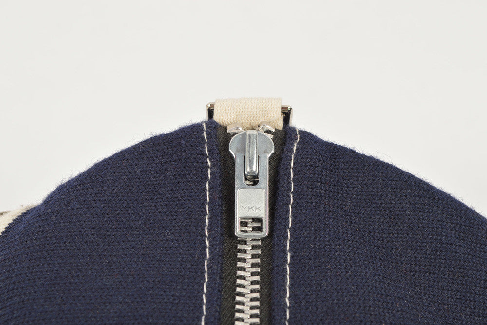 Navy Knit Duffel Bag