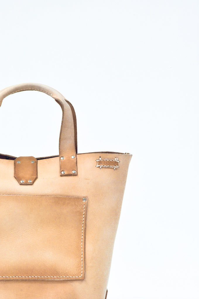 Vegetable Tanned Leather Tote