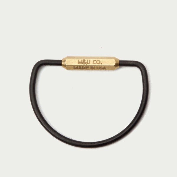 Matte Black D Keyring