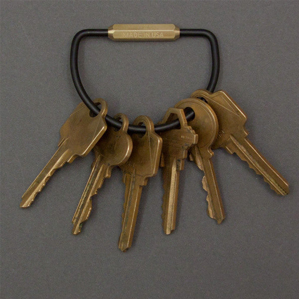 Matte Black D Keyring