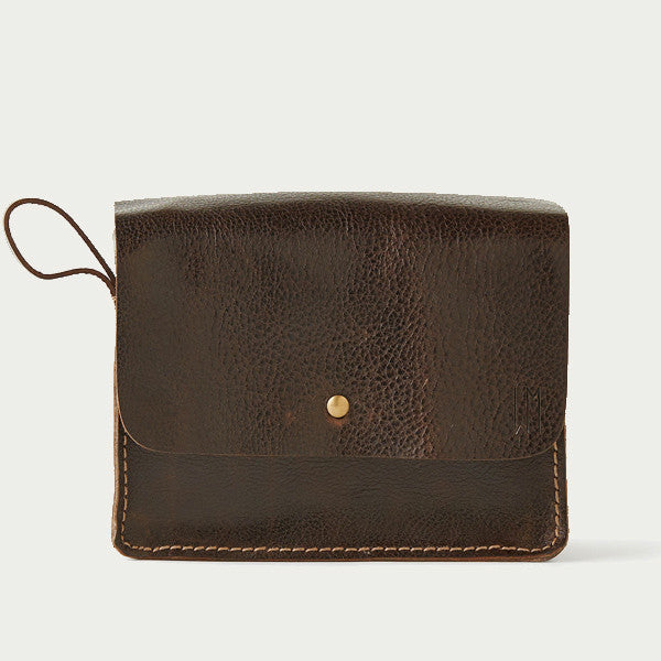 Chocolate Brown Dopp Kit