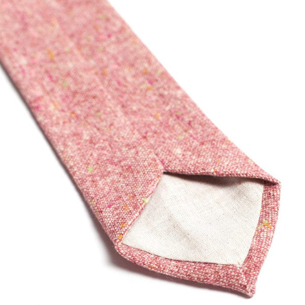 Rose Wool Tweed Necktie - Smith Ave.