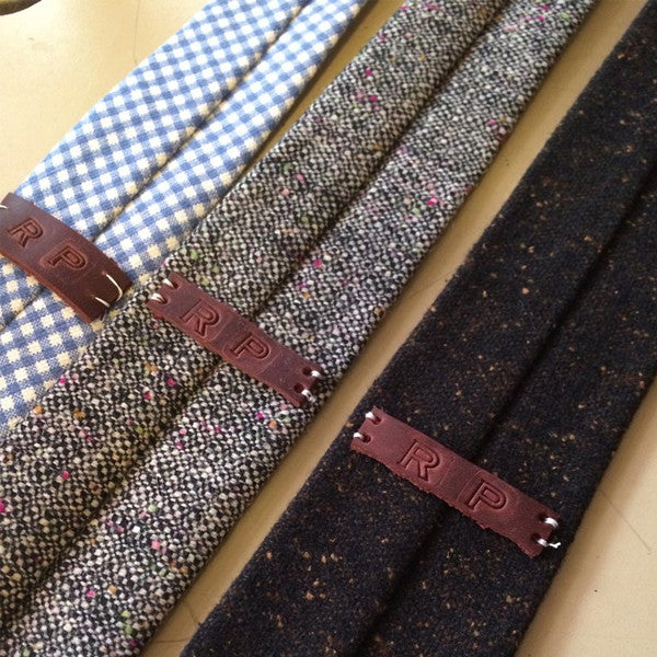 Rose Wool Tweed Necktie - Smith Ave.