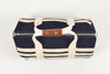Navy Knit Duffel Bag